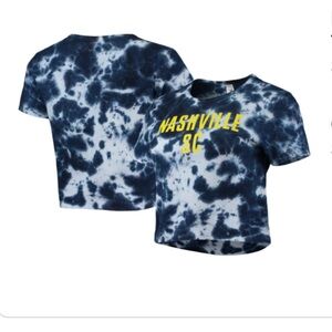 Nashville SC ZooZatz Navy Blue Tie-Dye Cropped T-
Shirt XL ⚽️